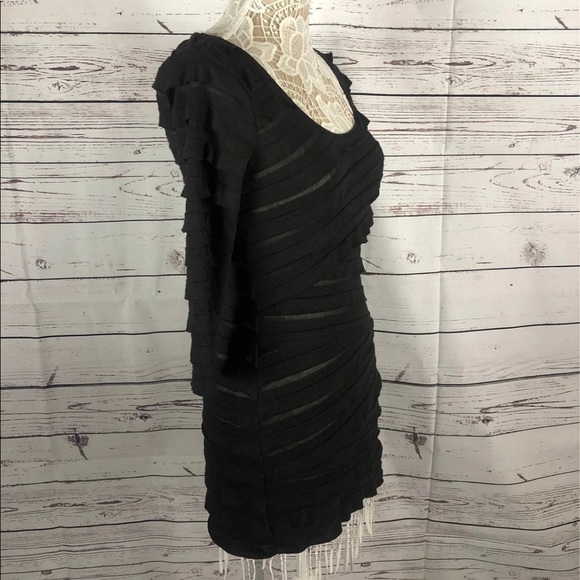 Max Studio ruffled knit dress NWT 
Black size XS - Picture 2 of 11